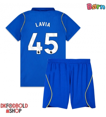 Chelsea Romeo Lavia #45 Hjemmebanesæt Børn 2026-27 Kort ærmer (+ korte bukser)